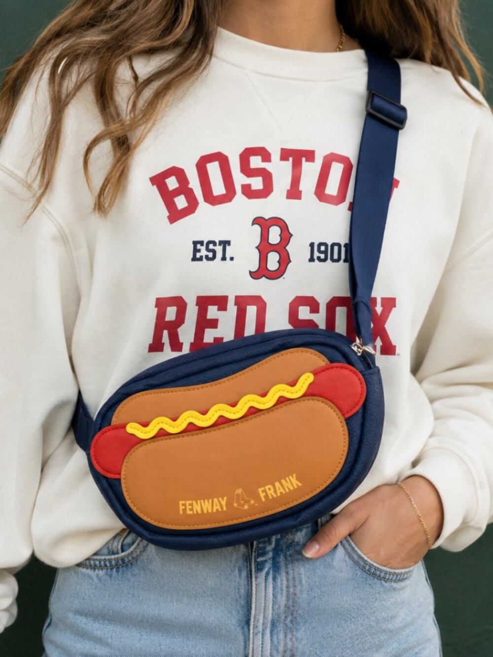 Boston Red Sox Fenway Frank Hot Dog Fanny Pack Belt Bag Limited Edition